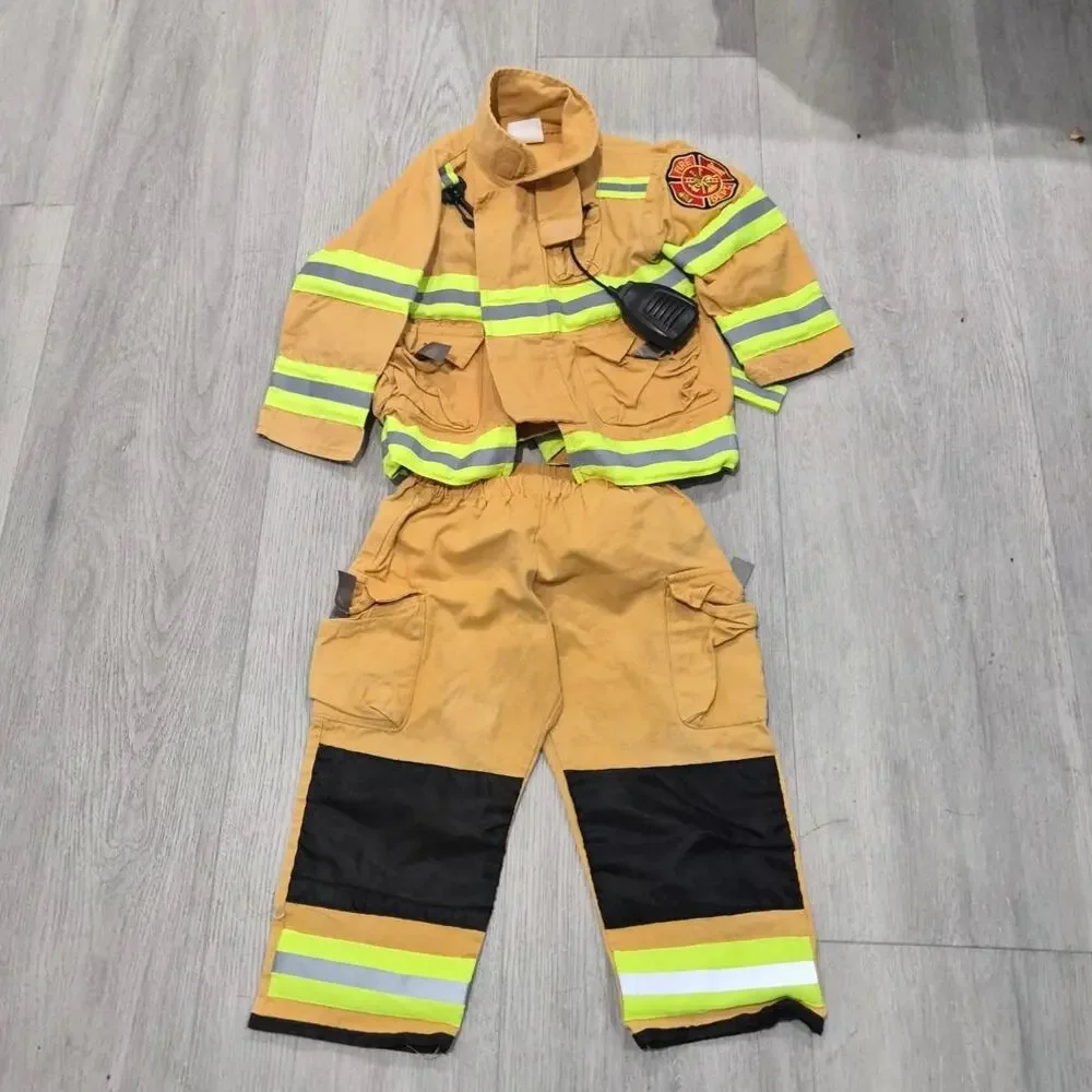 Vintage Fire Fighter Outfit Size 3/4